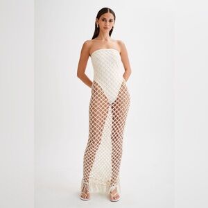 NWOT Prudence Knit Midi Dress - Buttercream